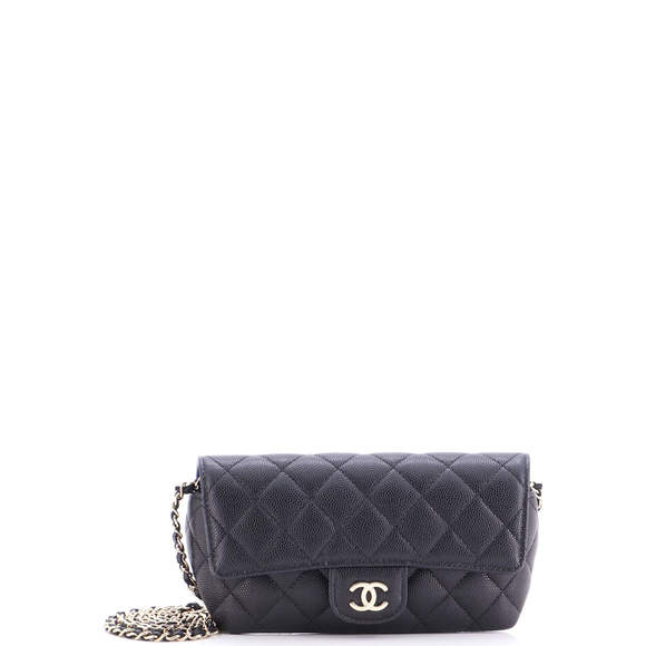 Chanel Classic Sunglasses Case with Chain Quilted Caviar - Picture 1 of 6